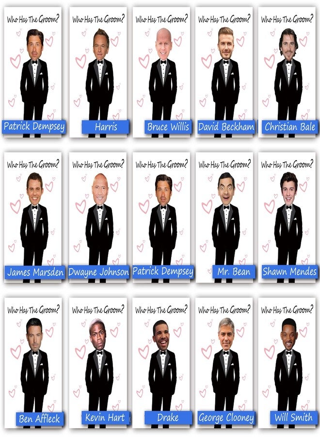 ukebobo Cute Bridal Shower Games - Scratch Off Bridal Shower Game.Funny Bachelorette Party Games - Who Has The Groom - 33 Sheets-（Purple） - Image 4